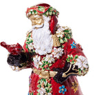 Jay Strongwater Floral Santa Figurine, alternate view