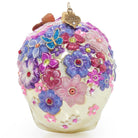 Jay Strongwater Floral Skull Glass Ornament, alternate view