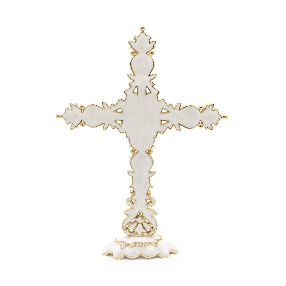 Jay Strongwater Francis Jeweled Cross Figurine, alternate view