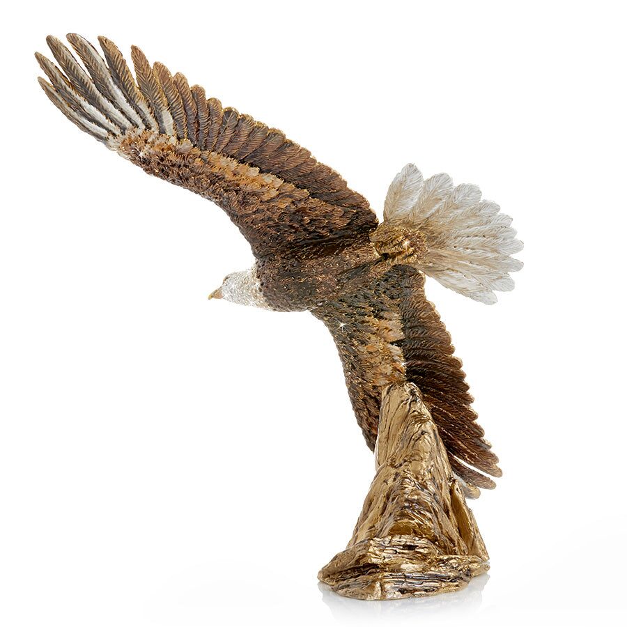 Jay Strongwater Franklin Soaring Eagle Figurine - 25th Anniversary, alternate view