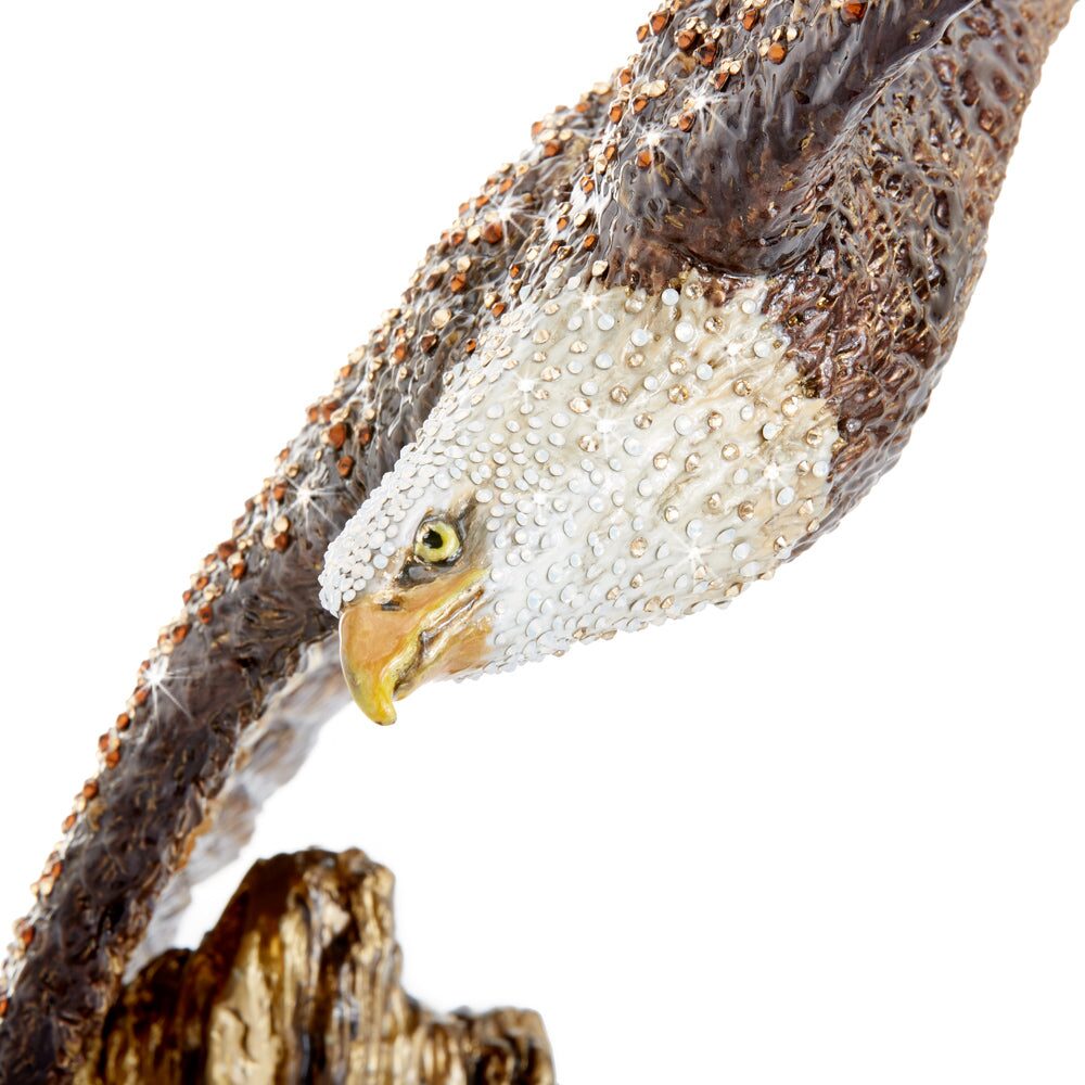 Jay Strongwater Franklin Soaring Eagle Figurine - 25th Anniversary, alternate view