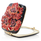 Jay Strongwater Freya Poppy Compact Handheld Mirror, alternate view