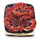 Jay Strongwater Freya Poppy Compact Handheld Mirror, alternate view