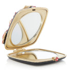 Jay Strongwater Freya Poppy Compact Handheld Mirror, alternate view