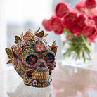 Jay Strongwater Frida Skull with Butterflies Figurine, alternate view