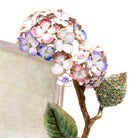 Jay Strongwater Gail Hydrangea 5"x 7" Frame - Pink, alternate view