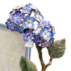 Jay Strongwater Gail Hydrangea 5”x7" Frame - Blue, alternate view