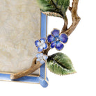 Jay Strongwater Gail Hydrangea 5”x7" Frame - Blue, alternate view
