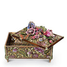 Jay Strongwater Genevieve Grand Floral Chest Flora & Fauna Decorative Box