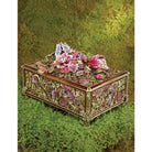 Jay Strongwater Genevieve Grand Floral Chest Flora & Fauna Decorative Box, alternate view