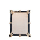 Jay Strongwater Geraldine Art Deco 5" X 7" Frame - Black Onyx
