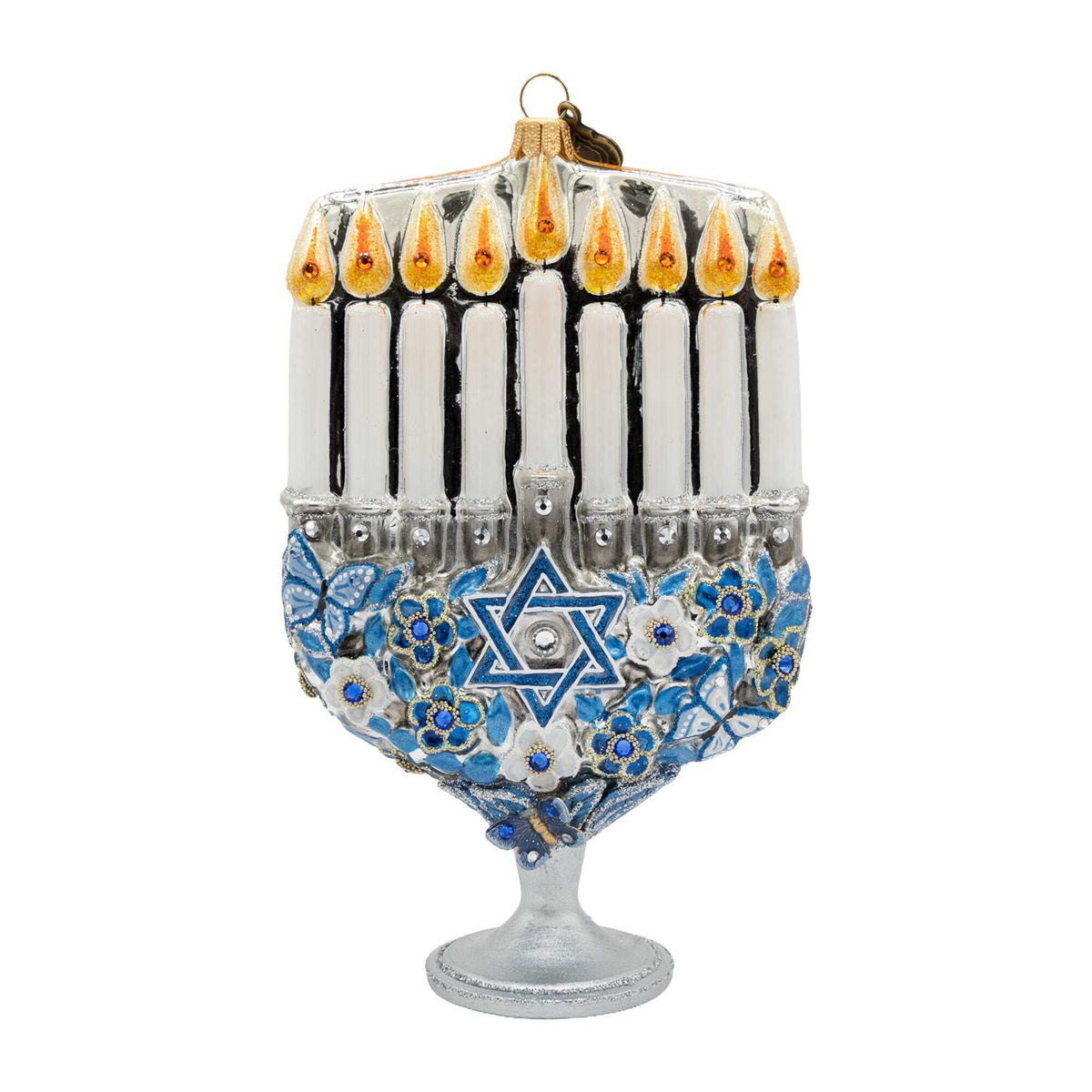 Jay Strongwater Glowing Menorah Ornament, alternate view