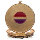 Jay Strongwater Helena Round Jeweled Compact Handheld Mirror, alternate view