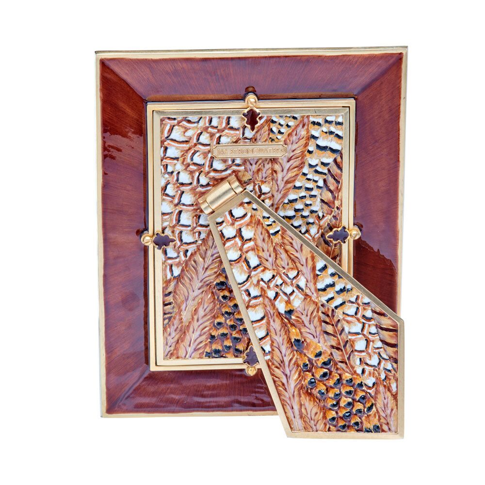 Jay Strongwater Henry 5" X 7" Pheasant Frame - Natural, alternate view