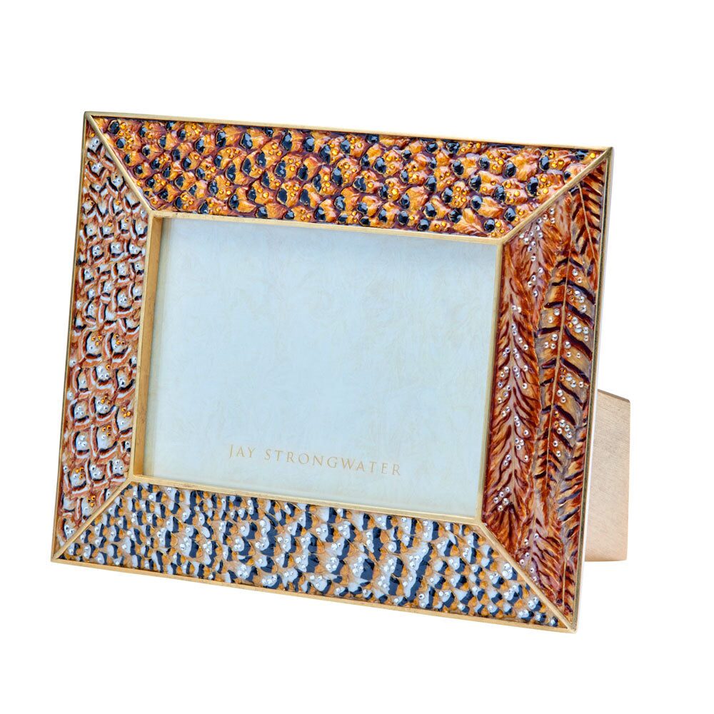 Jay Strongwater Henry 5" X 7" Pheasant Frame - Natural, alternate view