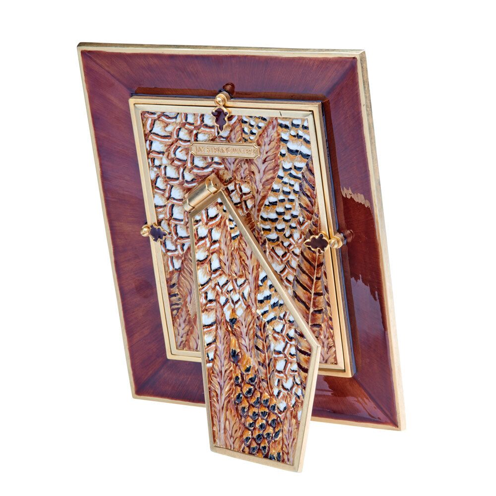 Jay Strongwater Henry 5" X 7" Pheasant Frame - Natural, alternate view