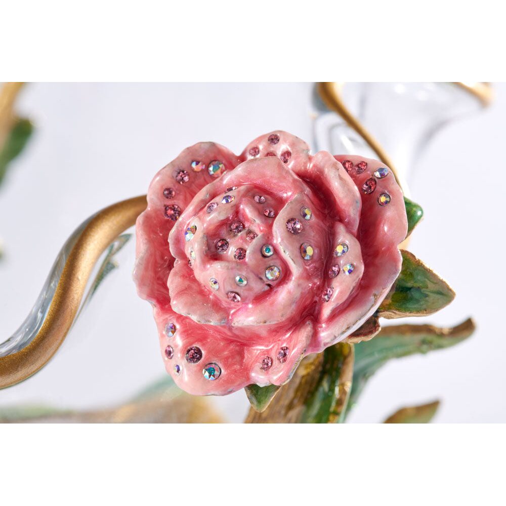 Jay Strongwater Holly Peony Bowl, alternate view