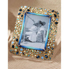 Jay Strongwater Javier Bejeweled 5" X 7" Frame - Oceana, alternate view