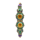 Jay Strongwater Jewel Icicle Ornament Green and Purple Ornament