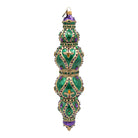 Jay Strongwater Jewel Icicle Ornament Green and Purple Ornament, alternate view