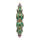 Jay Strongwater Jewel Icicle Ornament Green and Purple Ornament, alternate view