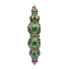 Jay Strongwater Jewel Icicle Ornament Green and Purple Ornament, alternate view