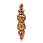 Jay Strongwater Jewel Icicle Ornament Red and Gold Ornament