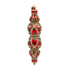 Jay Strongwater Jewel Icicle Ornament Red and Gold Ornament, alternate view