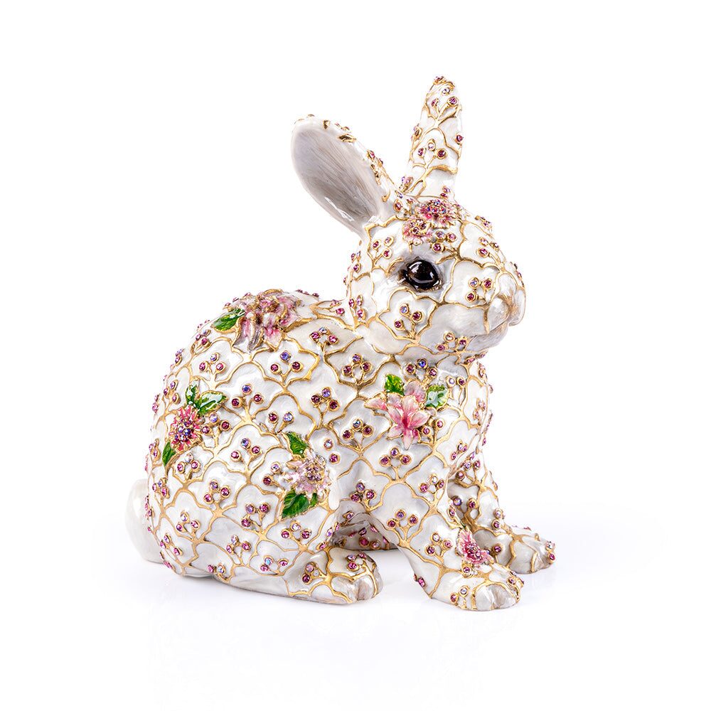 Jay Strongwater Jing Floral Rabbit Figurine, alternate view