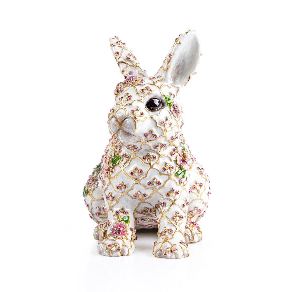 Jay Strongwater Jing Floral Rabbit Figurine, alternate view