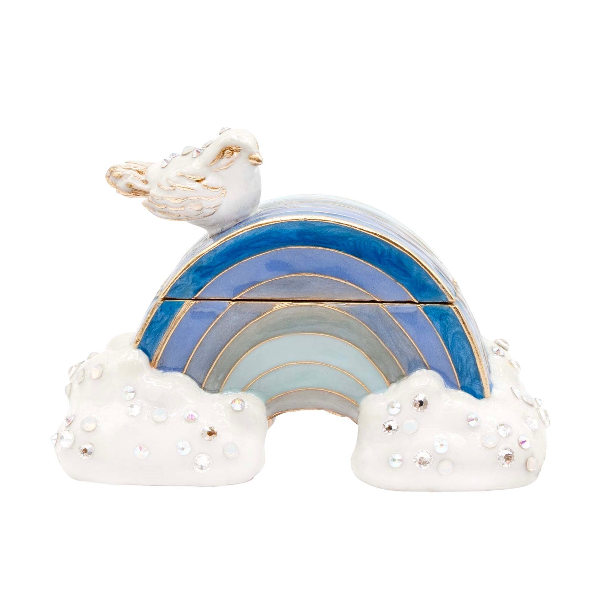 Jay Strongwater Jordan Blue Rainbow Box