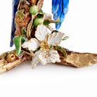 Jay Strongwater Julie & Blaze Macaws on Branch Figurine, alternate view