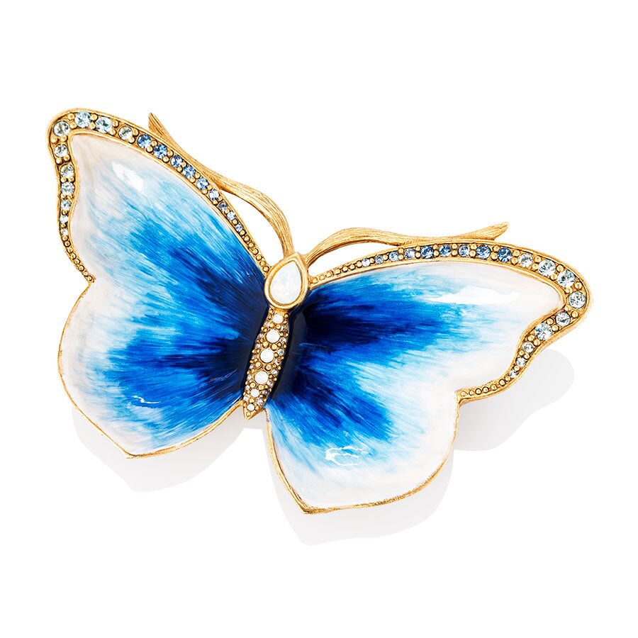 Jay Strongwater Juliet Butterfly Trinket Tray, alternate view