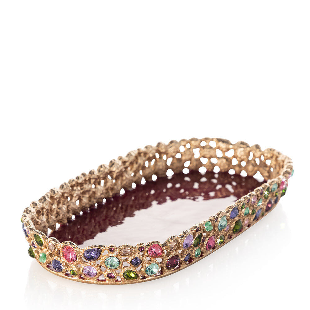 Jay Strongwater Julius Bejeweled Tray - Bouquet