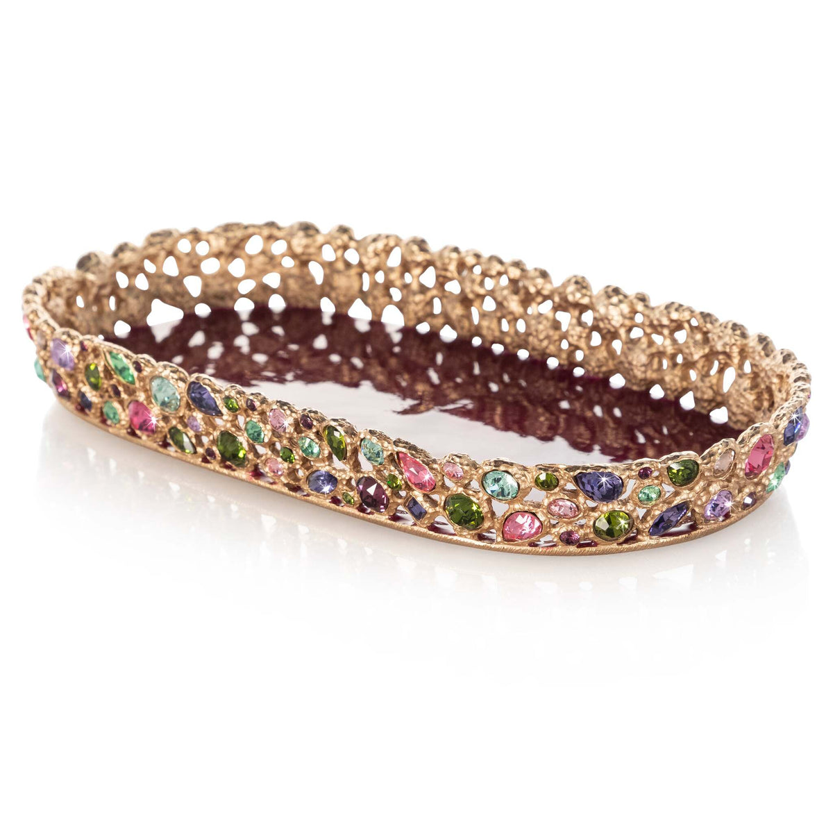 Jay Strongwater Julius Bejeweled Tray - Bouquet, alternate view