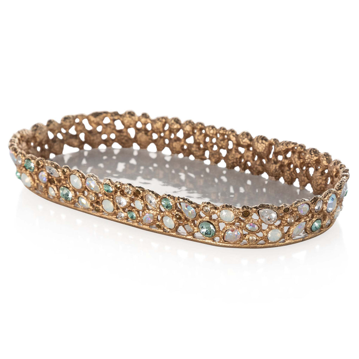 Jay Strongwater Julius Bejeweled Tray - Opal, alternate view