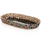 Jay Strongwater Julius Bejeweled Tray - Peacock, alternate view