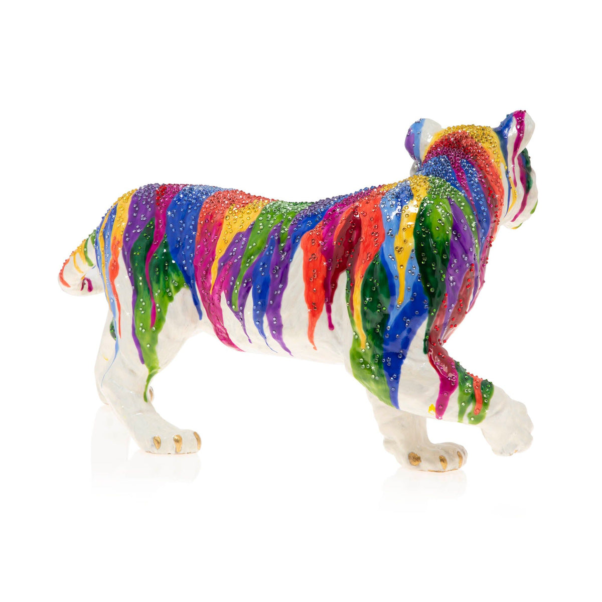 Jay Strongwater Julius Grand Tiger Figurine, alternate view