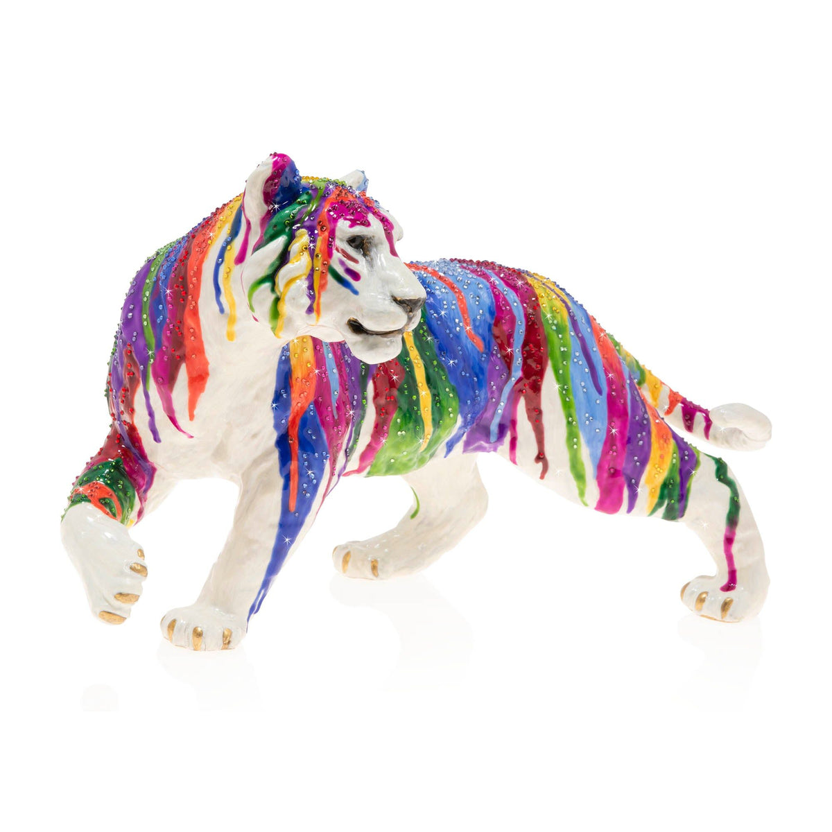 Jay Strongwater Julius Grand Tiger Figurine, alternate view