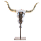 Jay Strongwater Kayden Cow Skull with Flowers Objet Figurine, alternate view