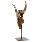 Jay Strongwater Keeffe Cow Skull Objet with Stand Figurine, alternate view