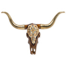 Jay Strongwater Keeffe Cow Skull Objet with Stand Figurine, alternate view