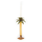 Jay Strongwater Kiana Palm Leaf Jeweled Glass Candlestick Candlestick Holder, alternate view
