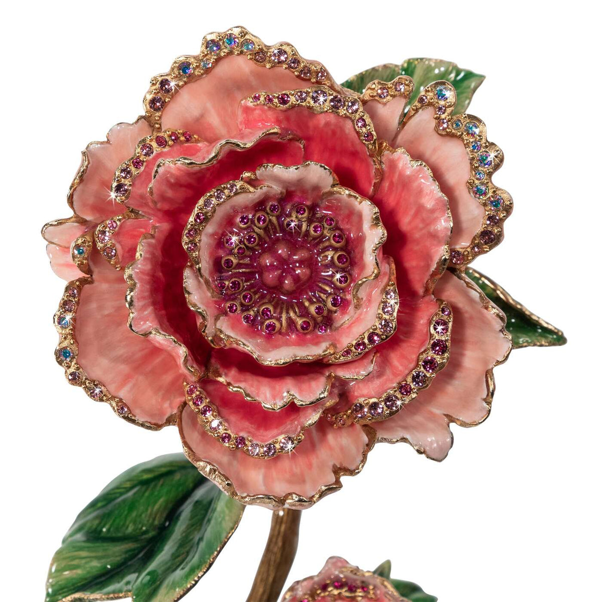 Jay Strongwater Kora Peony Objet Figurine, alternate view