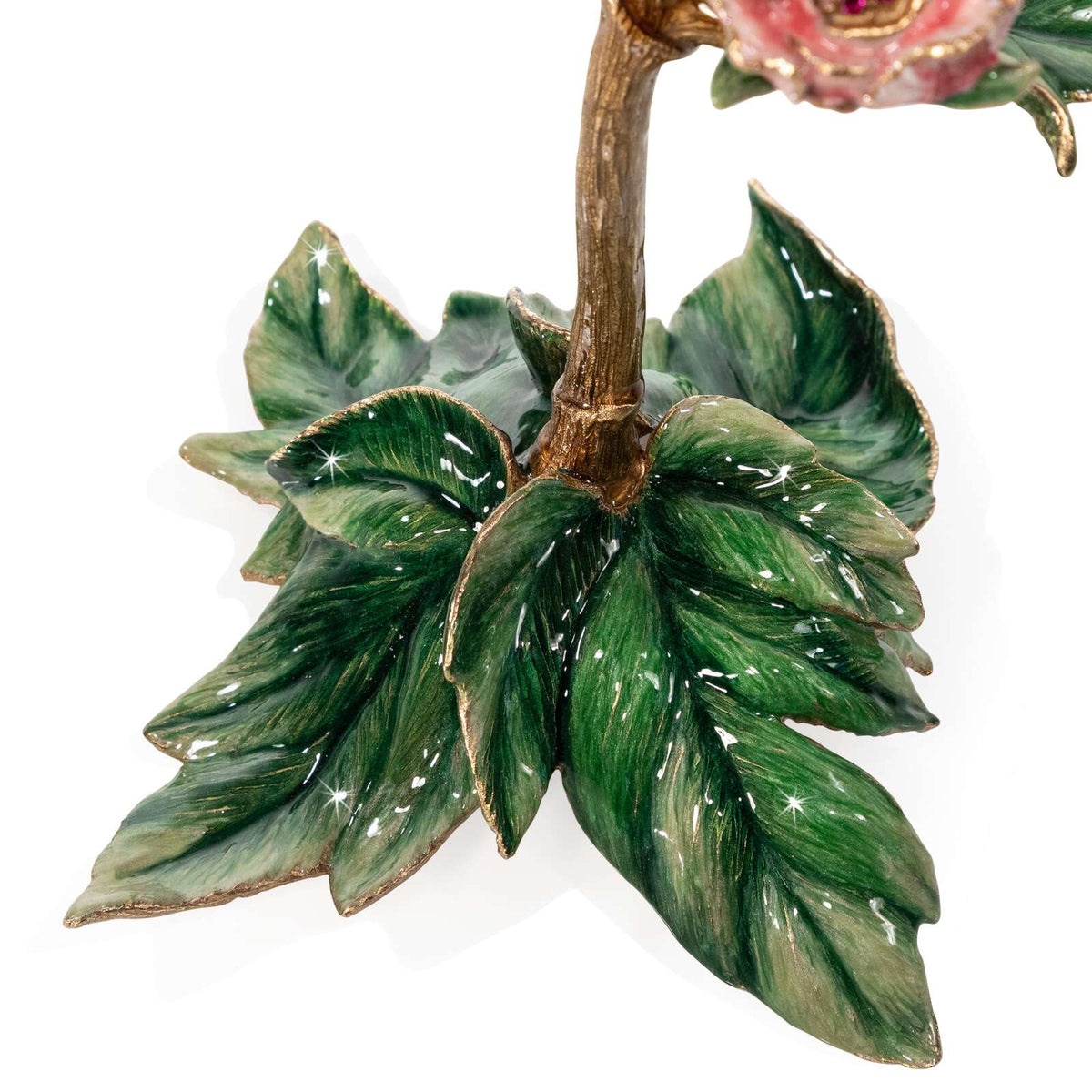 Jay Strongwater Kora Peony Objet Figurine, alternate view