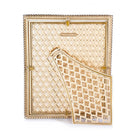 Jay Strongwater Laetitia Stone Edge 8" X 10" Frame - Gold, alternate view