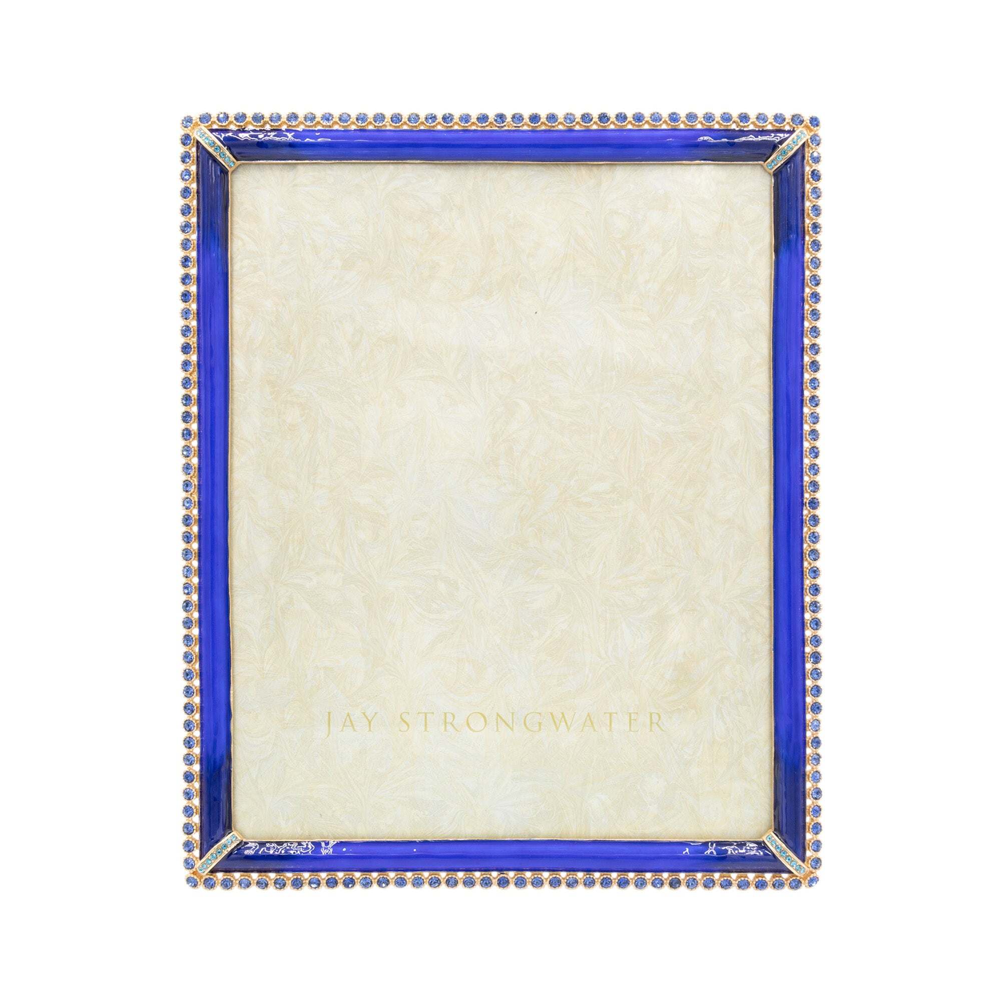Jay Strongwater Laetitia Stone Edge 8" X 10" Frame - Lapis