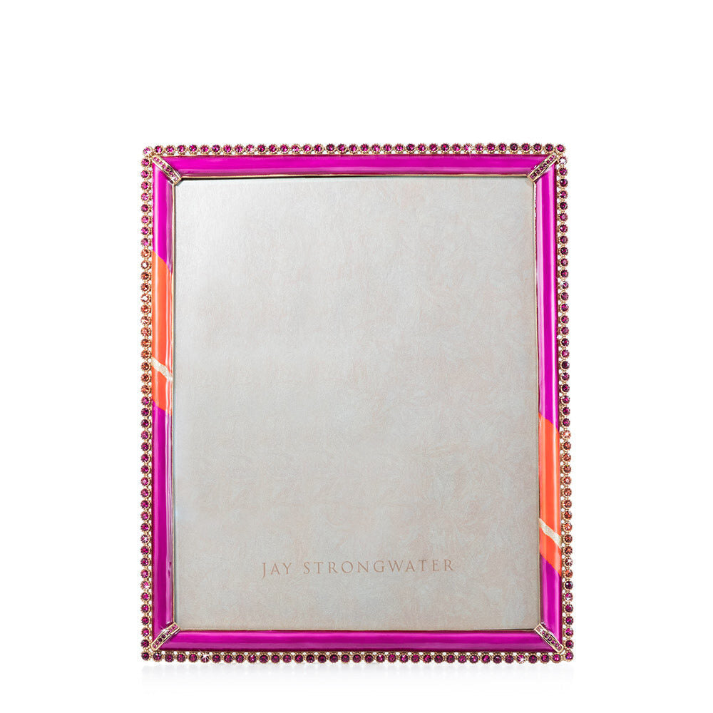 Jay Strongwater Laetitia Stone Edge 8" X 10" Frame - Pop