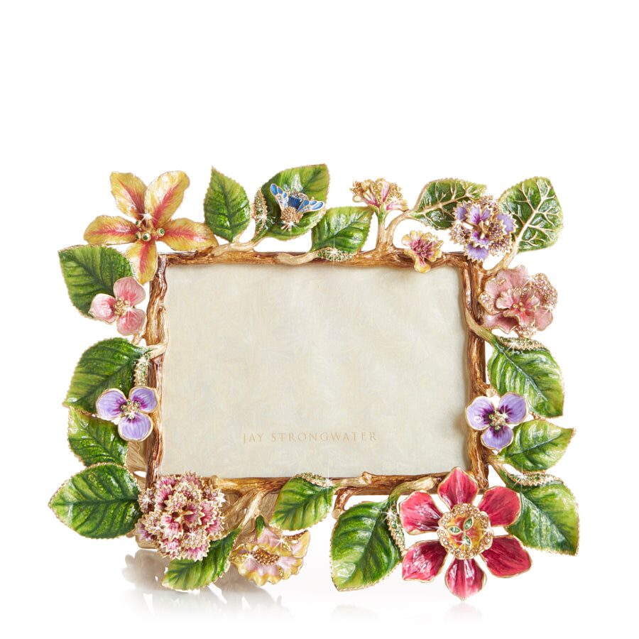 Jay Strongwater Lars Dutch Floral 5" X 7" Frame - Flora, alternate view
