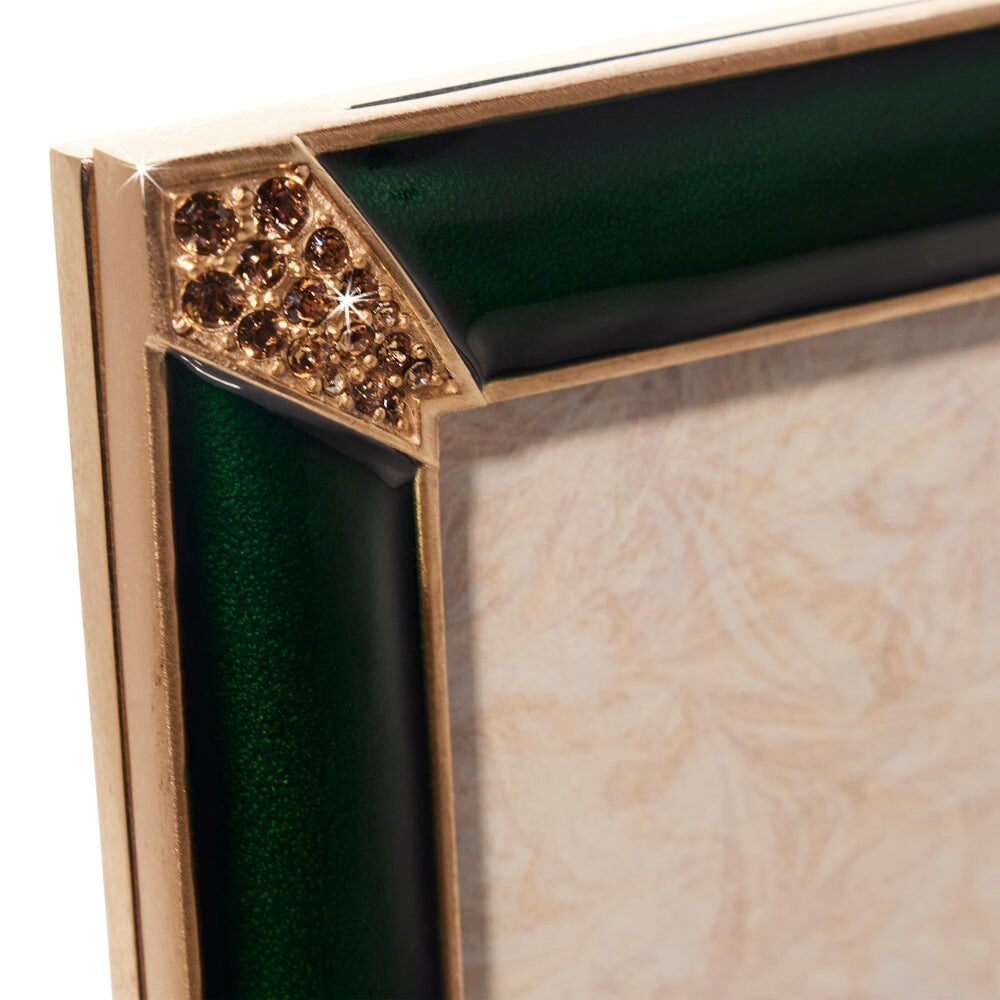 Jay Strongwater Lavinia 4” X 6” Frame – Deep Emerald, alternate view
